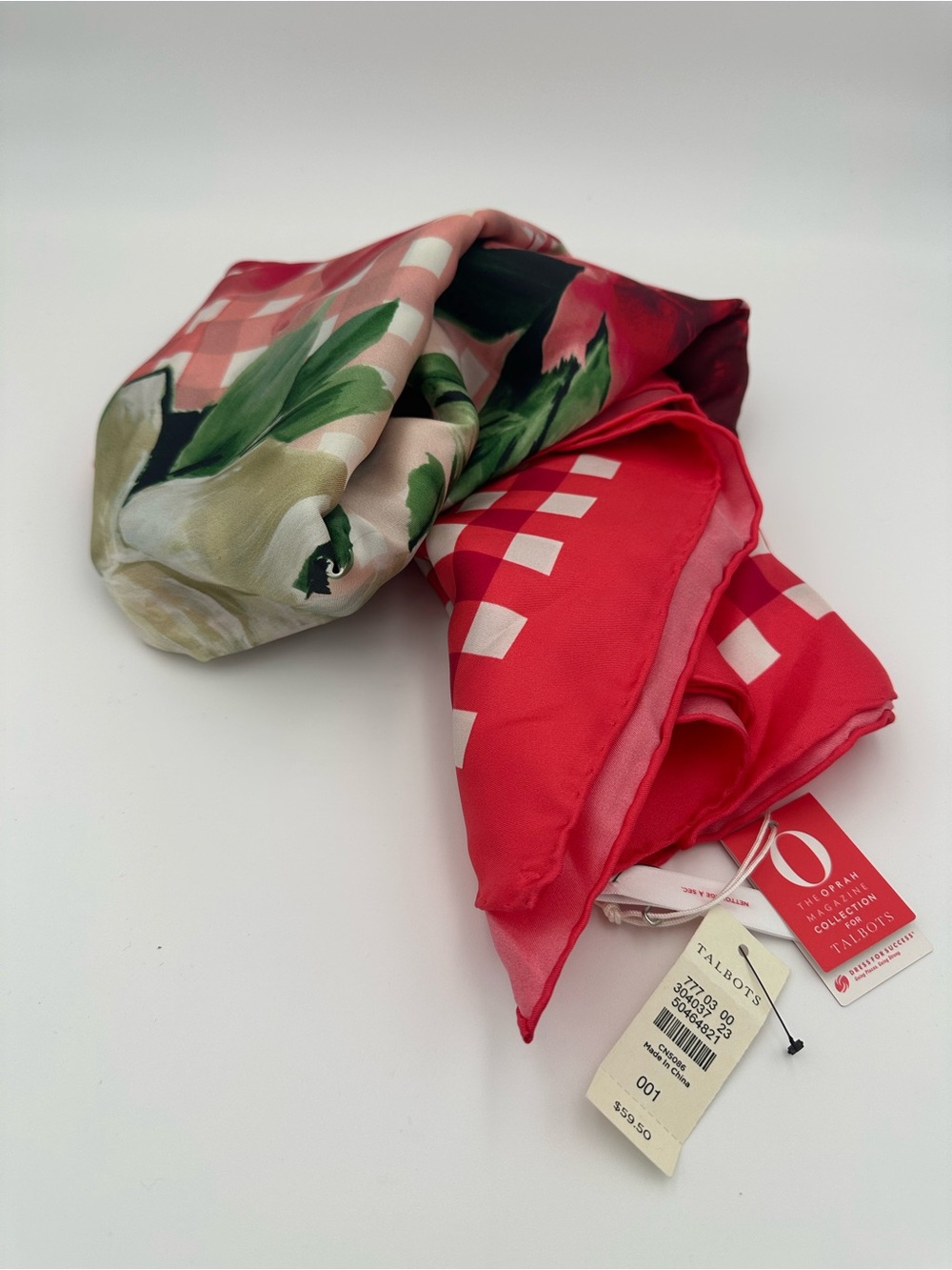 NWT Talbots Oprah Magazine 100% Silk Scarf
